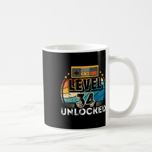 Level &#;  Unlocked Birthday Boy &#; th Video Game Coffee Mug (Right)
