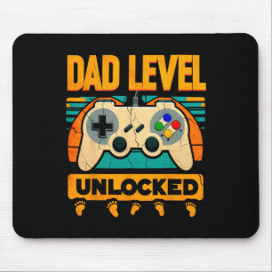 Level Unlocked Father39s Day New Dad Mouse Pad