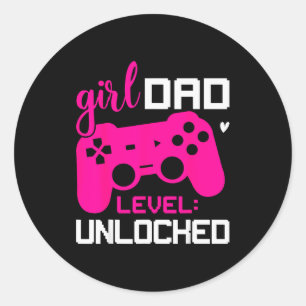 Level_ Unlocked New For Hostal  Classic Round Sticker