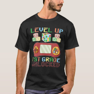 Level Up 1St Grade Unlocked Back To School Video G T-Shirt