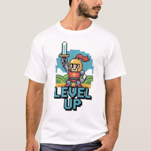Level Up 8 Bit Motivation T-Shirt
