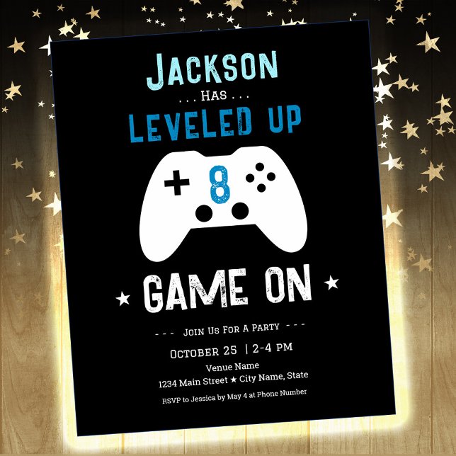 Level Up 8th Birthday Video Game Paper Sheet (Creator Uploaded)