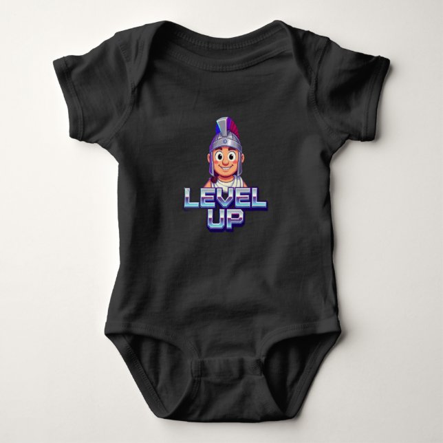 Level Up!" Baby Bodysuit - Gamer Baby  (Front)