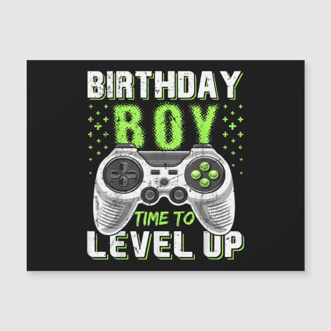 Level Up Birthday Boy Video Game (Front)