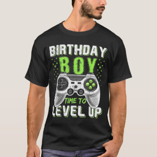 Level Up Birthday Boy Video Game T-Shirt