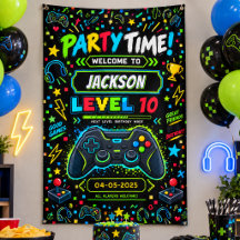 Level Up Gamer 10th Birthday Boy Party