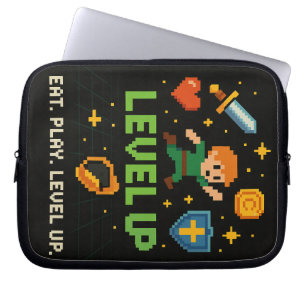 Level Up Gamer Electronics Bag – Pixel Retro Style