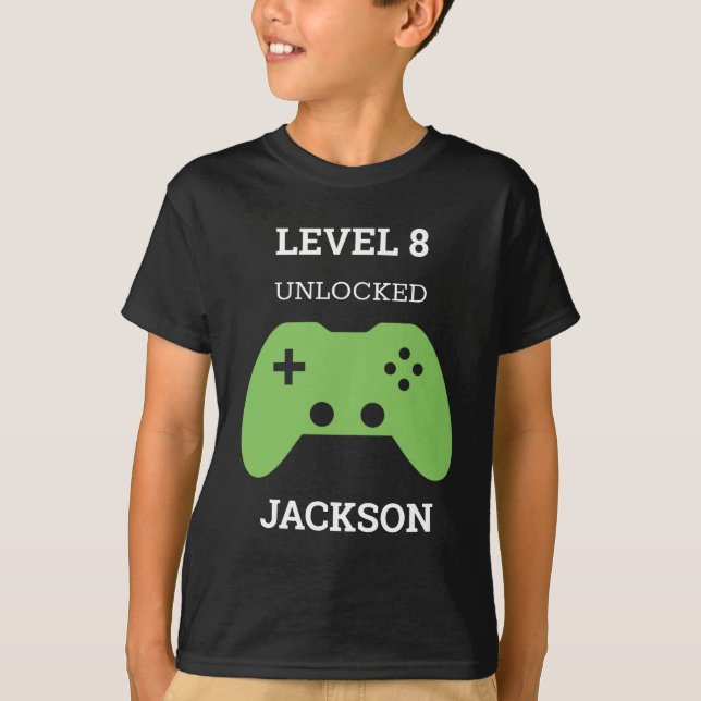 Level Up Gamer Video Game Controller Birthday Kids T-Shirt (Front)