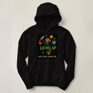 Level Up Gamer Women’s Hoodie – Retro Pixel Style