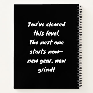 Level Up Graduation Notebook – Life Goals Journal 