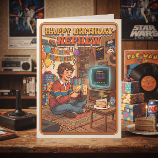 Level Up! Happy Birthday Nephew Card