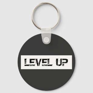 Level Up Inspirational / Motivational Saying Key Ring