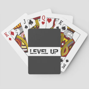 Level Up Inspirational / Motivational Saying Playing Cards