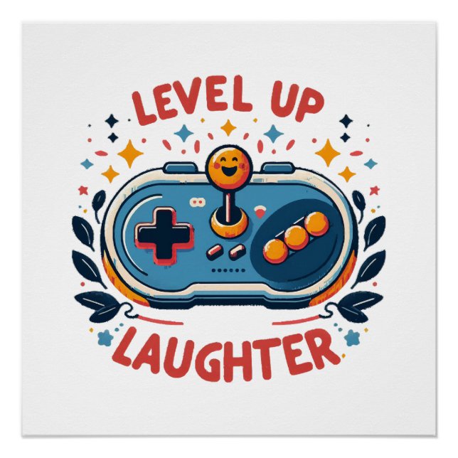 level up laughter poster (Front)