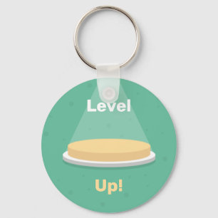 Level Up!   Level Up Button Key Ring