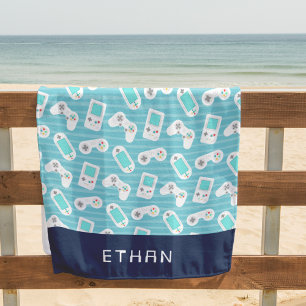 Level Up Personalised Beach Towel