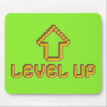 Level Up Pixel Mousepad Retro Gamer<br><div class="desc">This vibrant 8-bit “Level Up” pixel art mousepad on a neon green background instantly adds personality to your workspace. Perfect for gamers, designers, and tech lovers, it brings a nostalgic arcade vibe while keeping your setup clean and functional. The smooth cloth surface ensures precise mouse control, and the non-slip rubber...</div>