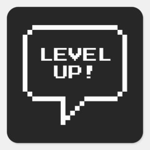 Level Up! Square Sticker