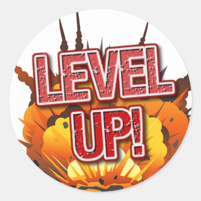 Level Up Stickers (Sheet of 20) (Front)