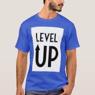 Level Up Text Printed T-Shirt