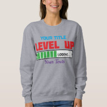 Level Up text with green loading progress
