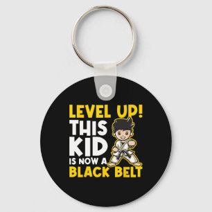 Level Up This Kid Is Now A Black Belt - Karate Mar Key Ring