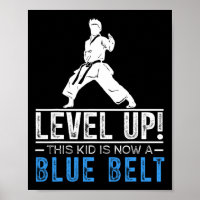 Level Up! This Kid Is Now A Blue Belt Karate Award