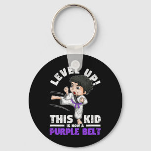 Level Up This Kid Is Now A Purple Belt Karate Mart Key Ring