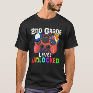 Level Up To 2Nd Grade Back To School Video Game Bo T-Shirt