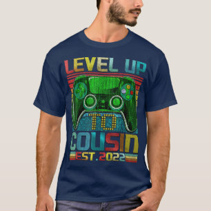 Level Up To Cousin Crew 2022 Pregnancy Baby Announ T-Shirt