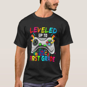 Level Up To First Grade Birthday Video Gamer Contr T-Shirt