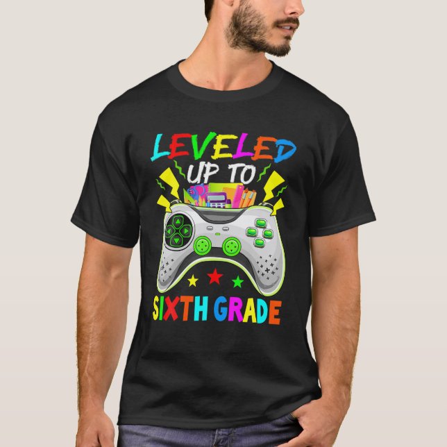 Level Up To Sixth Grade Birthday Video Game Top Ga (Front)