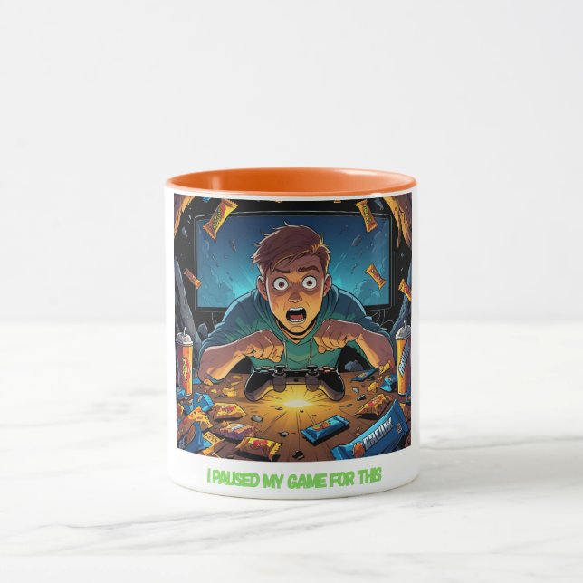 Level up your coffee breaks with this gamer mug (Center)
