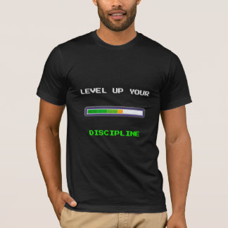 Level Up Your Discipline – 8-Bit Progress Bar T-Shirt