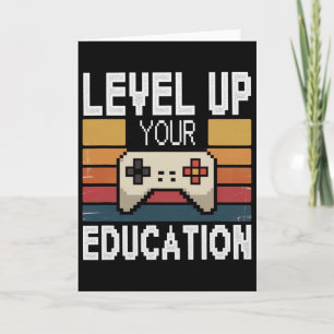 Level Up Your Education Video Gamer Unlock In Prog Card