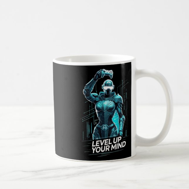 Level Up Your Mind Ai Gamer  Coffee Mug (Right)