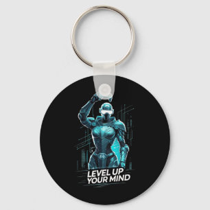 Level Up Your Mind Ai Gamer Key Ring