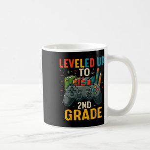 Leveled Up To 2nd Grade Gamer Back To School First Coffee Mug