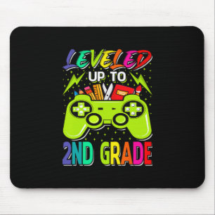 Leveled Up To 2nd Grade Gamer Ck To School First D Mouse Pad