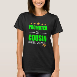 Leveled Up To Cousin 2023 Promoted To Big Cousin 2 T-Shirt