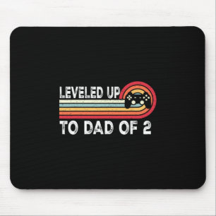 Leveled Up To Dad Of 2 Daddy Again Pregnancy Annou Mouse Pad