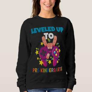 Leveled Up To Pre Kindergarten Gamer Kid Graduate Sweatshirt
