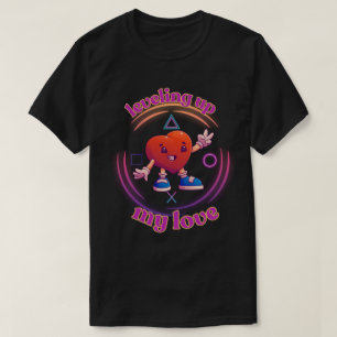 Leveling Up My Love Gamer Valentine Heart T-Shirt