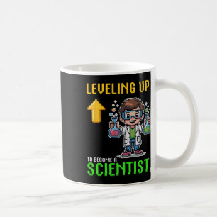 Leveling Up Scientist Ck To School Funny Gamer Boy Coffee Mug