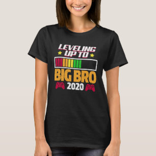 Leveling Up To Big Brother 2020 Big Bro Gamer T-Shirt