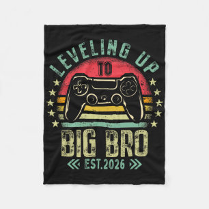Leveling Up To Big Brother 2026 Funny New Gamer Bo Fleece Blanket