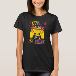 Levelled Up To 1st Grade Gamer Back To School 1st  T-Shirt