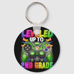 Levelled Up To 2nd Grade Gamer Back To School Firs Key Ring