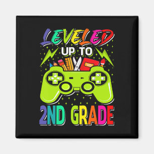 Levelled Up To 2nd Grade Gamer Back To School Firs Magnet