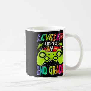 Levelled Up To 2nd Grade Gamer Byck To School Firs Coffee Mug